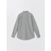 LCW Vision Gri Slim Fit Uzun Kollu Erkek Gömlek