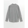 LCW Vision Gri Slim Fit Uzun Kollu Erkek Gömlek