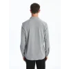 LCW Vision Gri Slim Fit Uzun Kollu Erkek Gömlek