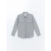 LCW Vision Gri Uzun Kollu Erkek Çocuk Gömlek Ceket