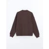 LCW Vision Kahverengi Kolej Yaka Oversize Kadın Fermuarlı Sweatshirt