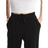 LCW Vision Siyah Kadın Beli Lastikli Düz Jogger Eşofman Altı