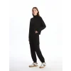 LCW Vision Siyah Kadın Beli Lastikli Düz Jogger Eşofman Altı