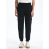 LCW Vision Siyah Kadın Beli Lastikli Düz Jogger Eşofman Altı