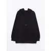 LCW Vision Siyah Kadın Kalın Hoodie