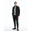 LCW Vision Siyah Slim Fit Dik Yaka Erkek Mont