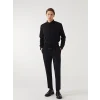 LCW Vision Siyah Slim Fit Uzun Kollu Erkek Gömlek