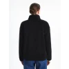 LCWAIKIKI Basic Siyah Dik Yaka Pelüş Kadın Fermuarlı Sweatshirt