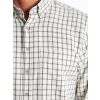 LCWAIKIKI Classic Ekru Düğmeli Yaka Ekose Regular Fit Erkek Gömlek
