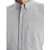 LCWAIKIKI Classic Gri Regular Fit Uzun Kollu Erkek Gömlek