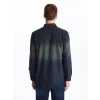 LCWAIKIKI Classic Lacivert Regular Fit Uzun Kollu Gabardin Erkek Gömlek