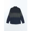 LCWAIKIKI Classic Lacivert Regular Fit Uzun Kollu Gabardin Erkek Gömlek