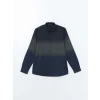 LCWAIKIKI Classic Lacivert Regular Fit Uzun Kollu Gabardin Erkek Gömlek