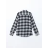 LCWAIKIKI Classic Siyah Regular Fit Uzun Kollu Ekose Poplin Erkek Gömlek