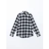 LCWAIKIKI Classic Siyah Regular Fit Uzun Kollu Ekose Poplin Erkek Gömlek
