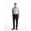 LCWAIKIKI Formal Gri Slim Fit Uzun Kollu Erkek Gömlek