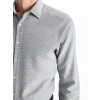 LCWAIKIKI Formal Gri Slim Fit Uzun Kollu Erkek Gömlek