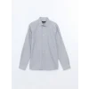 LCWAIKIKI Formal Gri Slim Fit Uzun Kollu Erkek Gömlek