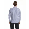 LCWAIKIKI Formal Lacivert Slim Fit Uzun Kollu Çizgili Poplin Erkek Gömlek