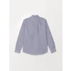 LCWAIKIKI Formal Lacivert Slim Fit Uzun Kollu Çizgili Poplin Erkek Gömlek