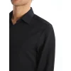 LCWAIKIKI Formal Siyah Slim Fit Uzun Kollu Armürlü Erkek Gömlek