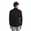 LCWAIKIKI Formal Siyah Slim Fit Uzun Kollu Armürlü Erkek Gömlek