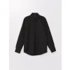 LCWAIKIKI Formal Siyah Slim Fit Uzun Kollu Armürlü Erkek Gömlek