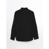 LCWAIKIKI Formal Siyah Slim Fit Uzun Kollu Armürlü Erkek Gömlek