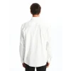 SOUTHBLUE Beyaz Regular Fit Uzun Kollu Poplin Erkek Gömlek