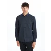 SOUTHBLUE Lacivert Slim Fit Uzun Kollu Erkek Gömlek