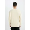 T3777 Regular Fit Bisiklet Yaka Basic Düz Sweatshirt