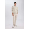 T5139 Oversize Geniş Kalıp Bisiklet Yaka Kalın Basic Düz Sweatshirt