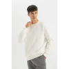 T5139 Oversize Geniş Kalıp Bisiklet Yaka Kalın Kumaş Basic Düz Sweatshirt