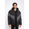 U1708 Regular Fit Kapüşonlu Puffer Şişme Mont
