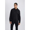X9031 DeFactoFit Kapüşonlu Cepli Sweatshirt