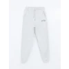 XSIDE ACTIVE Gri Baskılı Kadın Kalın Jogger Spor Eşofman Altı