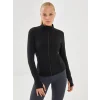 XSIDE ACTIVE Siyah Dik Yaka Kadın Fermuarlı Sweatshirt