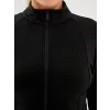 XSIDE ACTIVE Siyah Dik Yaka Kadın Fermuarlı Sweatshirt