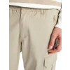 XSIDE Bej Slim Fit Gabardin Erkek Kargo Pantolon