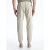 XSIDE Bej Standart Kalıp Gabardin Erkek Jogger Pantolon