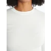 XSIDE Ekru Bisiklet Yaka Düz Uzun Kollu Kadın Body