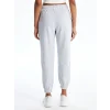 XSIDE Gri Kadın Beli Lastikli Düz Jogger Eşofman Altı