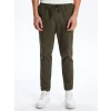 XSIDE Haki Standart Kalıp Gabardin Erkek Pantolon