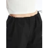 XSIDE Siyah Kadın Beli Lastikli Düz Paraşüt Pantolon