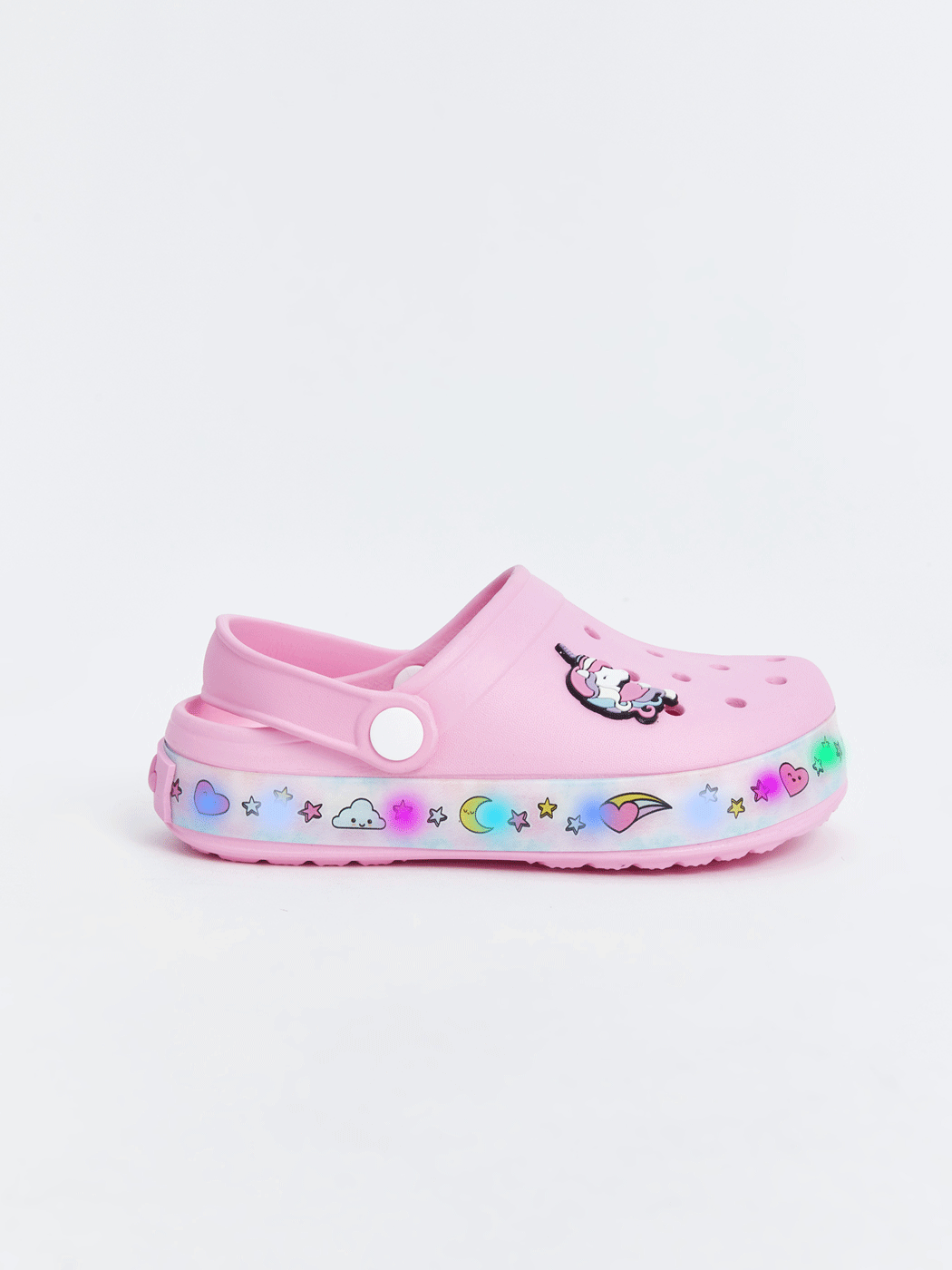 LCW STEPS PEMBE Tabanı Işıklı Kız Çocuk Plaj Sandaleti