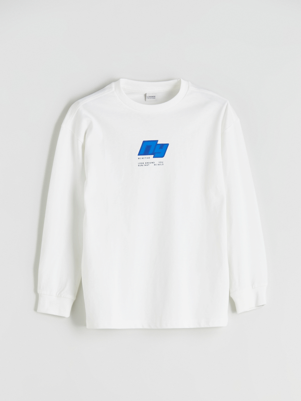 LCW Kids Ekru Bisiklet Yaka Erkek Çocuk Tişört