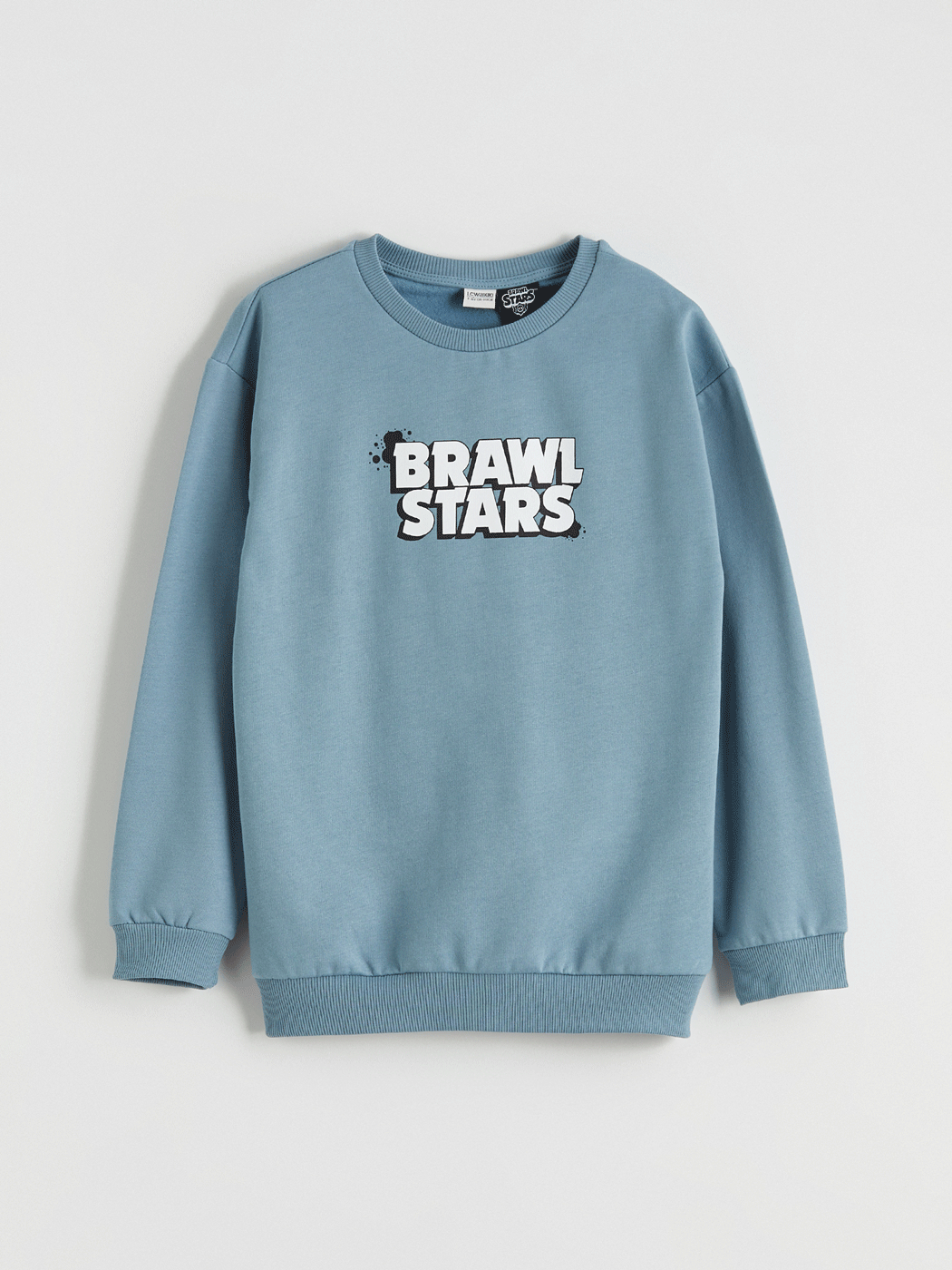 LCW Kids Mavi Brawl Stars Baskılı Erkek Çocuk Sweatshirt