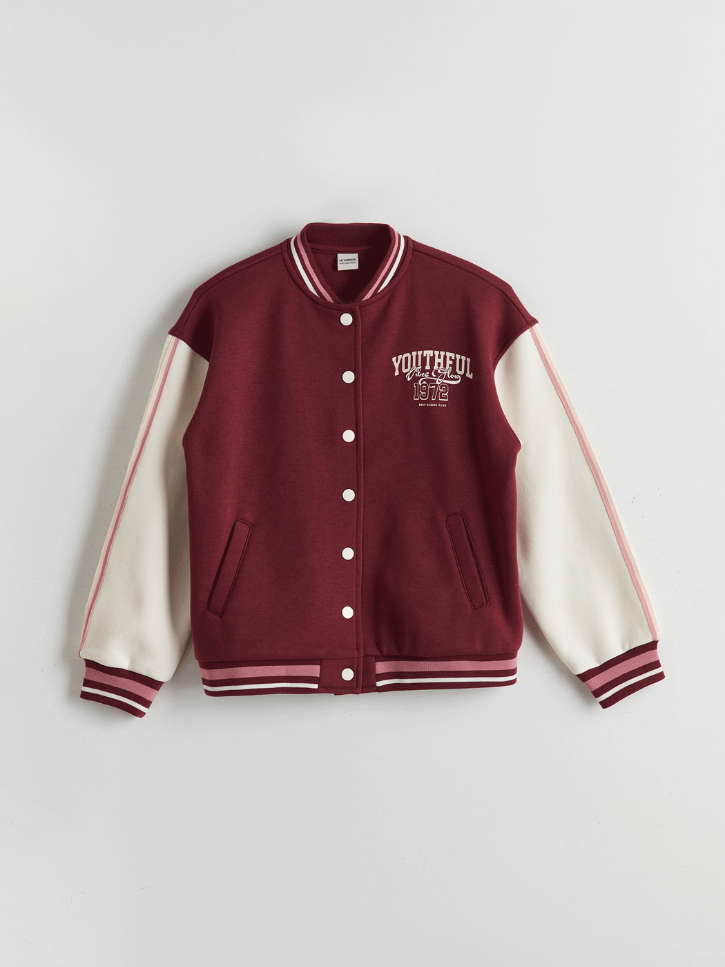 LCW Kids Mürdüm Baskılı Kız Çocuk Kolej Ceket