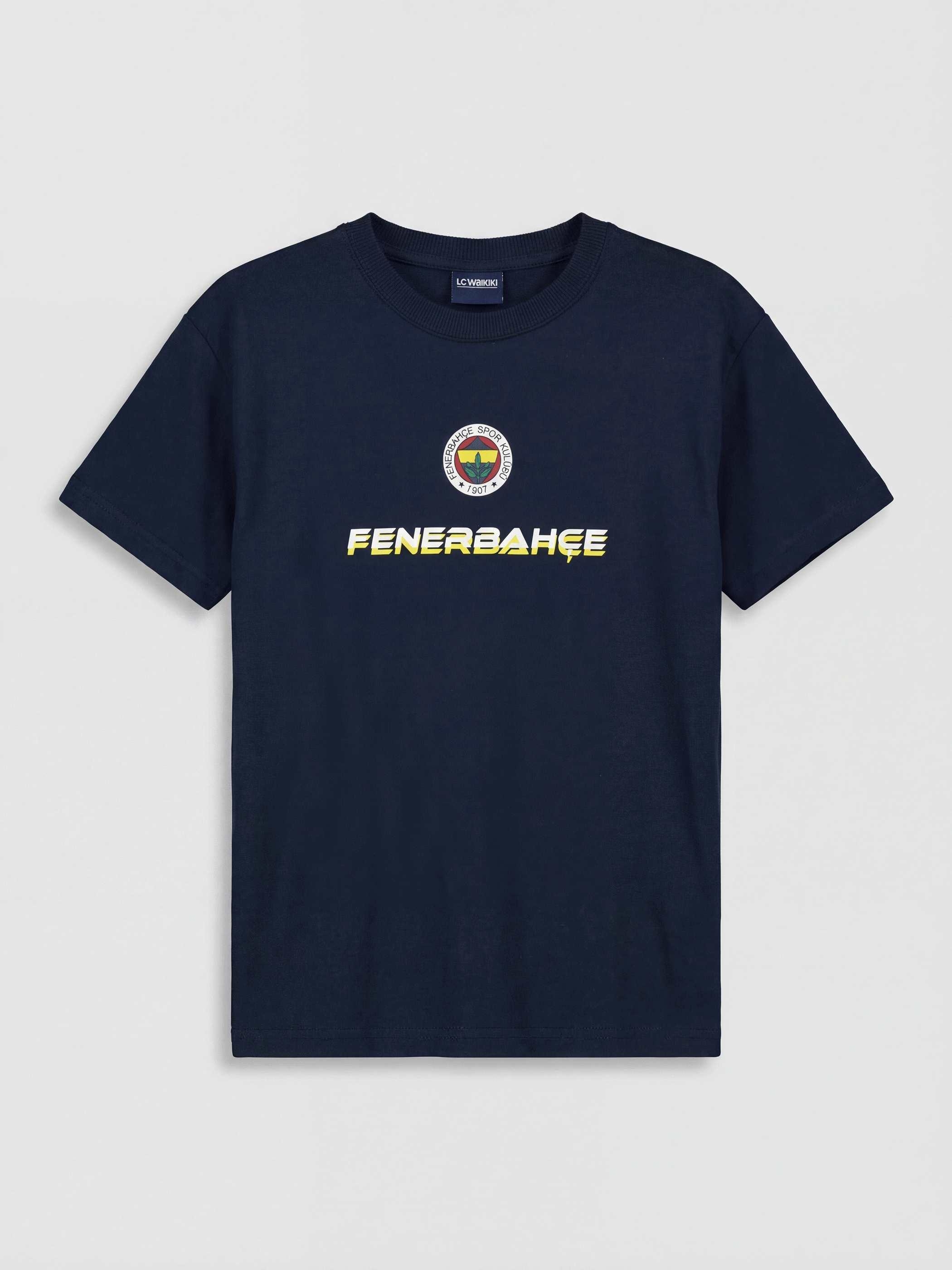 LCW Kids Lacivert Fenerbahçe Baskılı Erkek Çocuk Tişört