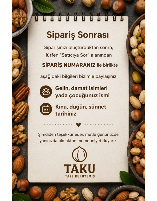 50 Gr Özel Baskılı Doypack Kuruyemiş Paketi | Düğün, Kına, Sünnet, Nişan ve Organizasyon Hediyeliği